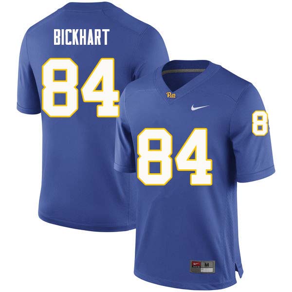 Men #84 Garrett Bickhart Pittsburgh Panthers College Football Jerseys Sale-Royal